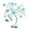 Light Blue, variant on Fnyoxu Beautiful Rose Bouquet LED Tree Table Lamp Lights Party Wedding Home Decor Gift