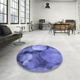 thumbnail image 4 of Ahgly Company Machine Washable Indoor Rectangle Transitional Sky Blue Area Rugs, 5' x 8', 4 of 7