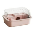 thumbnail image 5 of Bothyi Hamster Habitat Openable Top Portable Hamster Cage for Rats Hedgehog Gerbils pink, 5 of 8