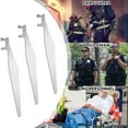 thumbnail image 2 of Firefighter Multi-Purpose Pry Bar Tool, Vandal Panel & Door Lock Breaker, Stainless Steel Emergency Entry Device, 3-Piece Set, 2 of 9