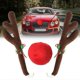 thumbnail image 1 of Decoración navideña para festivales, juego de cuernos de ciervo, reno, adorno navideño para coche, 1 of 5
