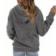 thumbnail image 4 of Ropa de otoño para mujer,Sudadera informal con capucha para mujer, blusa con cuello abotonado, top holgado de poliéster, abrigo cálido de manga larga para el hogar, sopatenor, 4 of 8