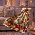 thumbnail image 6 of Cavalier Charles Spaniels Christmas Scene, Festive Pet Portrait Pattern, Warm Flannel Blanket for Living Room and Bedroom, Dog Lovers person's Day Gift, Pet Lover Home Decor, 6 of 9