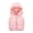 Pink, variant on Insulated Boys Padded Vest With Hood Winter Warm Sleeveless Jacket For Kids Outdoor Play Casual Thermal Layer Kids Sailing Jacket, Size 3-4 Years