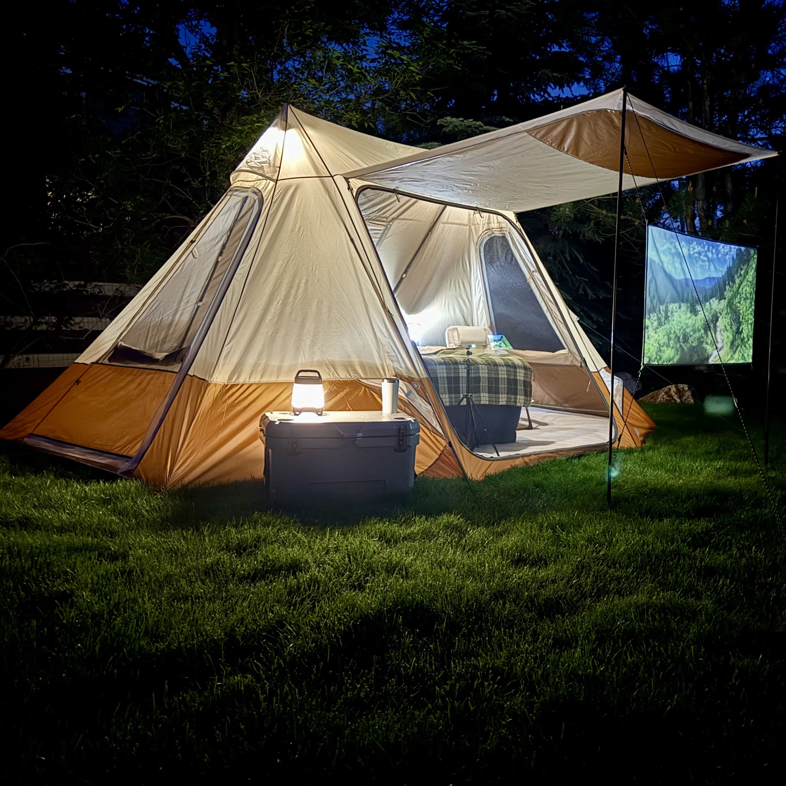 Ozark Trail 10 Person Glamping Ridge Tent with Awning