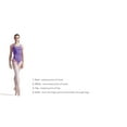 thumbnail image 3 of Capezio Nylon, Spandex Adjustable Straps Leotards Camisole (Little Girls), S, 3 of 3