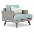 thumbnail image 4 of RST Brands Portofino 7-piece Aluminum and Wicker Outdoor Seating Set in Spa Blue, 4 of 8