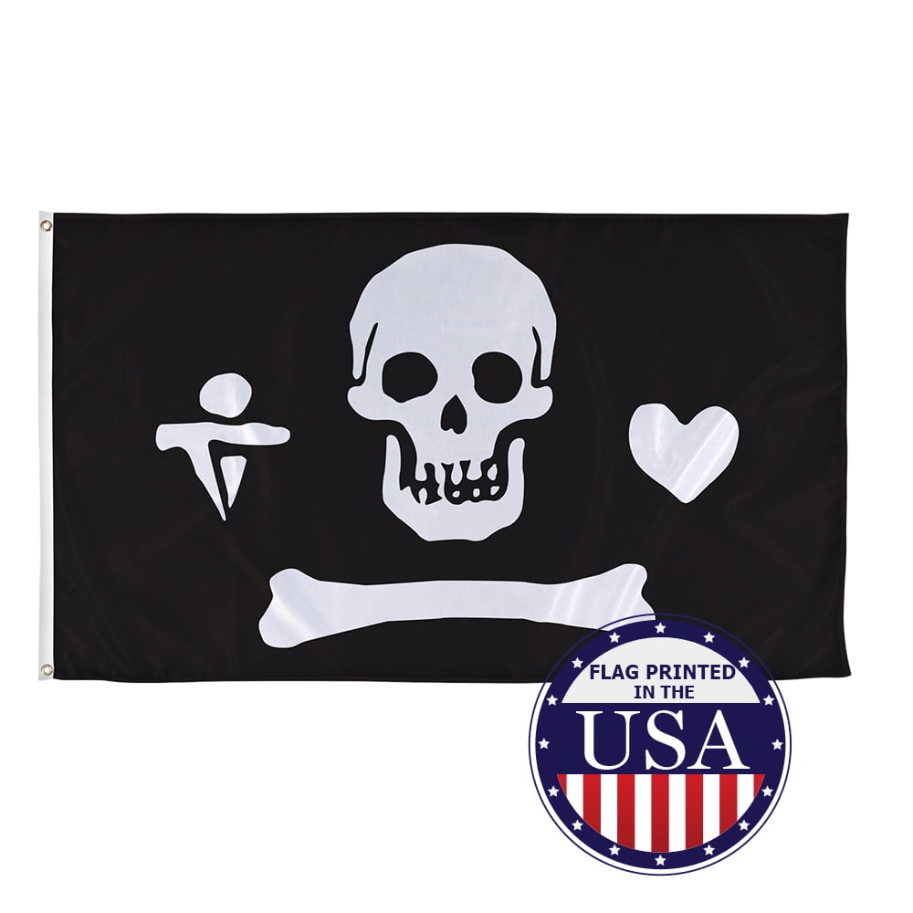 Play Like A Pirate Captain Sea Skull Bone Boat Work Garden House Yard Flag 