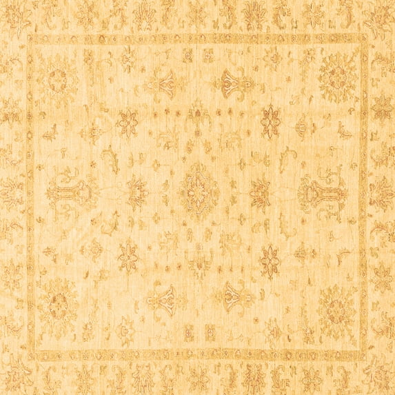 Ahgly Company Indoor Square Oriental Brown Traditional Area Rugs, 6' Square
