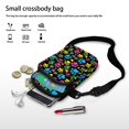 thumbnail image 7 of HELLHERO Sling Bag for Adult Daily Commute or Casual Outings Paw prints Travel Crossbody Purse Double Zipper Paw prints, 7 of 7