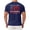 Navy, variant on Ramiter Men's 250th America Anniversary Casual Printed T-Shirt American Flag Shirt Men 250 Years of Freedom Shirt(Red,M)