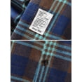 thumbnail image 4 of Zaful Classic Plaid Shirt for Men Plaid Pattern Pocket Button Down Shirt Blue M, 4 of 4