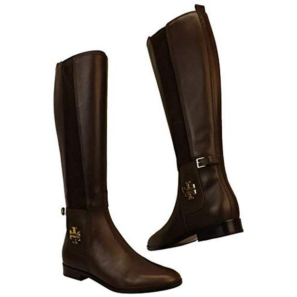 New Tory Burch Women's Wyatt Knee High Riding Boots Burnt Chocolate (6 B  US) 