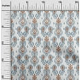 thumbnail image 1 of oneOone Tissu Popeline de Coton Motif Cachemire Ikat Tissu BTY 42 Pouces de Large, 1 of 4