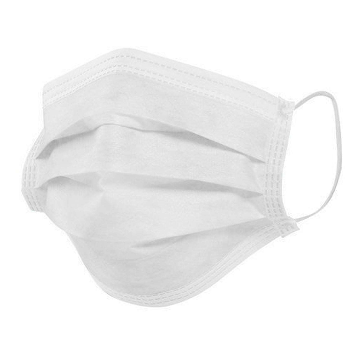Disposable Earloop Face Masks Case of 500 Color White