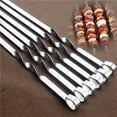 thumbnail image 4 of 10/20/30/Pcs Brochettes Réutilisables en Acier Inoxydable - Parfaites pour le Camping en Plein Air et les Fêtes de Grillades en Intérieur!, 4 of 7