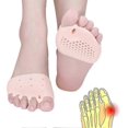 thumbnail image 1 of Metatarsal Pads, Metatarsal Cushion Toe Separators, New Material, (2 Pair Nude), Breathable Soft Gel, Toe Spacers, Forefoot Pads, Great For Blisters, 1 of 5