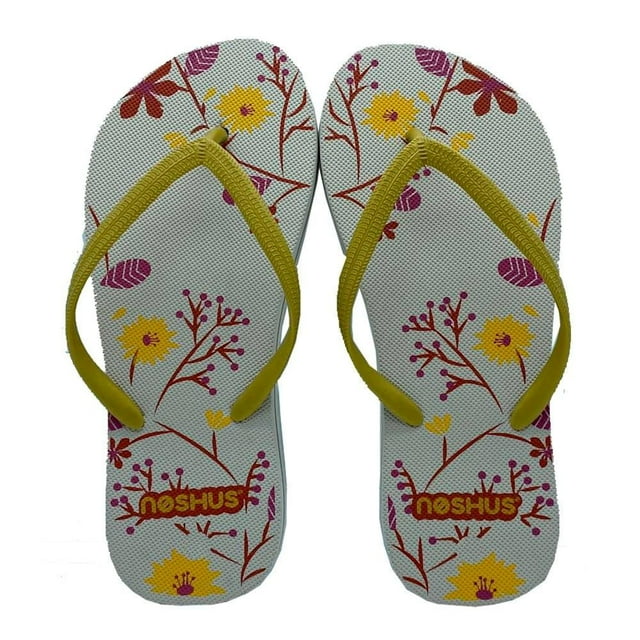 Sandalia Noshus Talla 26 Diseño de Flores Beige