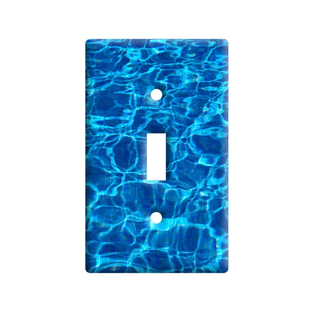 Swimming Pool Blue Water Light Switch Plate Cover