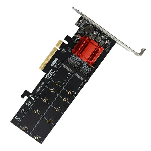 ASMedia ASM2812 Dual M.2 PCIe Adapter Seamless Integration with Modern Motherboards for High-Speed Storage Demands
