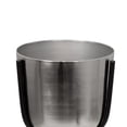 thumbnail image 2 of 25 Inch Round Metal Planter with Tripod Base, Large, Silver and Black- Saltoro Sherpi, 2 of 5