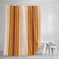thumbnail image 3 of Shower Curtains for Bathroom, Burnt Orange Ombre Stripe Waterproof Fabric Shower Curtain, Farmhouse Simple Striped Decorative Bathroom Curtain for Bathtub, 36"x72", No Hooks Included, 3 of 9