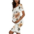 thumbnail image 5 of Frwgonr Maternity Bodycon Dress Multicolor Maternity Short Sleeve Dress Mama Baby Shower Pregnancy Dress S-XL, 5 of 6