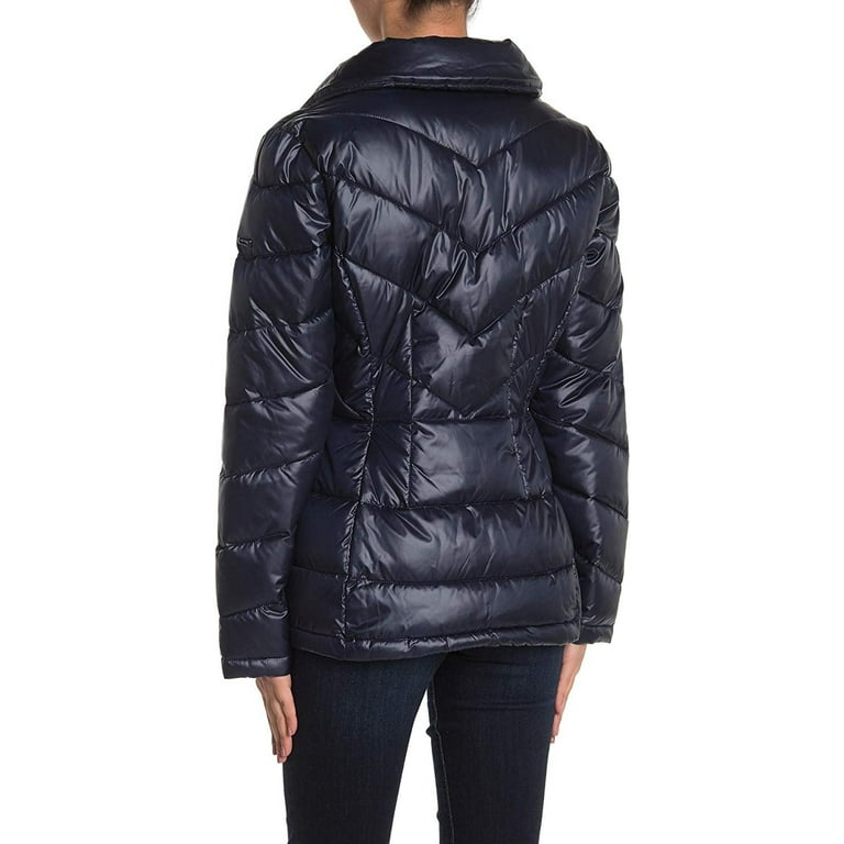 Kenneth Cole Womens 17LMP821 Quilted Insulated Coat Black XS