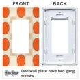 thumbnail image 3 of Yayeee Rocker Switch Wall Plate 1-Gang 4.6"x2.9" Home Decorative Outlet Cover, Orange Geometric Circles, 3 of 6