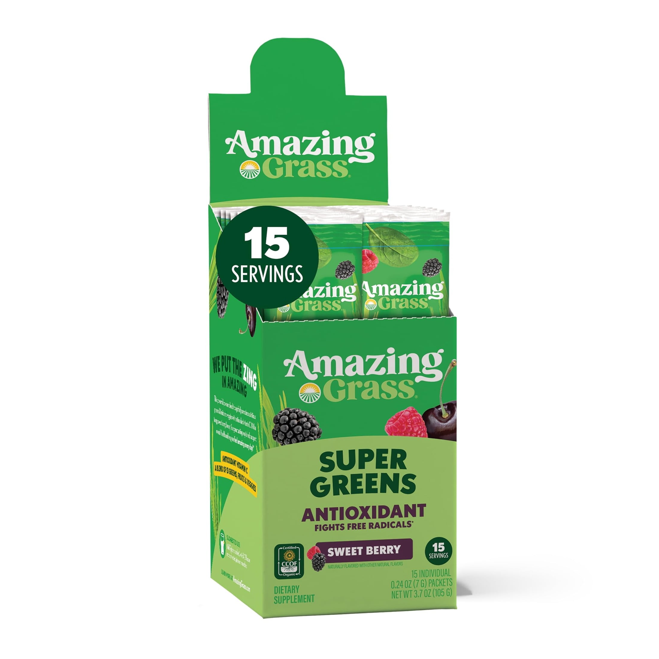 Amazing Grass, Super Greens Powder, Original, 15 Servings