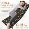 thumbnail image 3 of Yiaed Body Pillow Cover, Ultra Soft Microfiber Pillowcases, Breathable Long Pillow Case, Envelope Closure-Bumblebee (20x54 inch)（Pillow core not included）, 3 of 5
