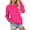 Z2-Hot Pink, variant on Duoif Womens Sweatshirt, Women's V-Neck Fleece Sweatshirt - Cute Oversized Winter Top Sweatshirt for Women Beige L