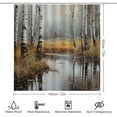thumbnail image 2 of 4 Pcs Abstract Birch Shower Curtain Sets,Country Woods Landscape Misty Bathroom Set Shower Curtain Set with Rugs and Accessories,Bathroom Decor with Bath Mats Toilet Lid Cover, 2 of 8