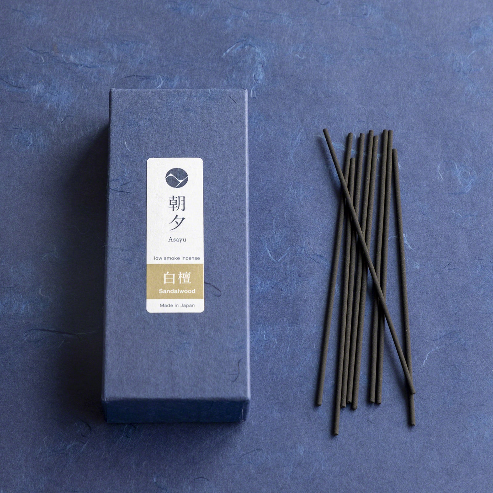 Asayu Japan Low Smoke Incense Sticks Sandalwood Scent Made in Japan 1.41oz