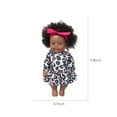 thumbnail image 3 of Xqxayjr under $5 BabyDoll, 12 Inch BlackBabyDoll with Clothes,African American RealisticBabyDoll,Washable Vinyl Doll forKidsGirls,Huggable Soft Body Doll,Birthday Gift forChildren, 3 of 5