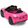 thumbnail image 3 of Patiojoy RC Remote Control Kids Ride-on Car  Maserati Licensed 12V w/ Led Lights MP3 Pink, 3 of 6
