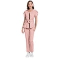 thumbnail image 7 of Niaahinn Scrubs for Women Set Modern Scrub Top and 8 Pockets Jogger Pants Medical Nursing Uniforms Scrubs Set, 7 of 7