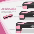 thumbnail image 3 of Adjustable Aerobic Stepper - Pink Fitness Step Platform for Home Gym Workouts - 4", 6", 8" Height - Lightweight Exercise Equipment, 3 of 7