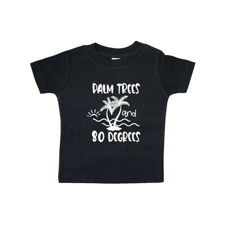 

Inktastic Spring Break Palm Trees and 80 Degrees Gift Baby Boy or Baby Girl T-Shirt