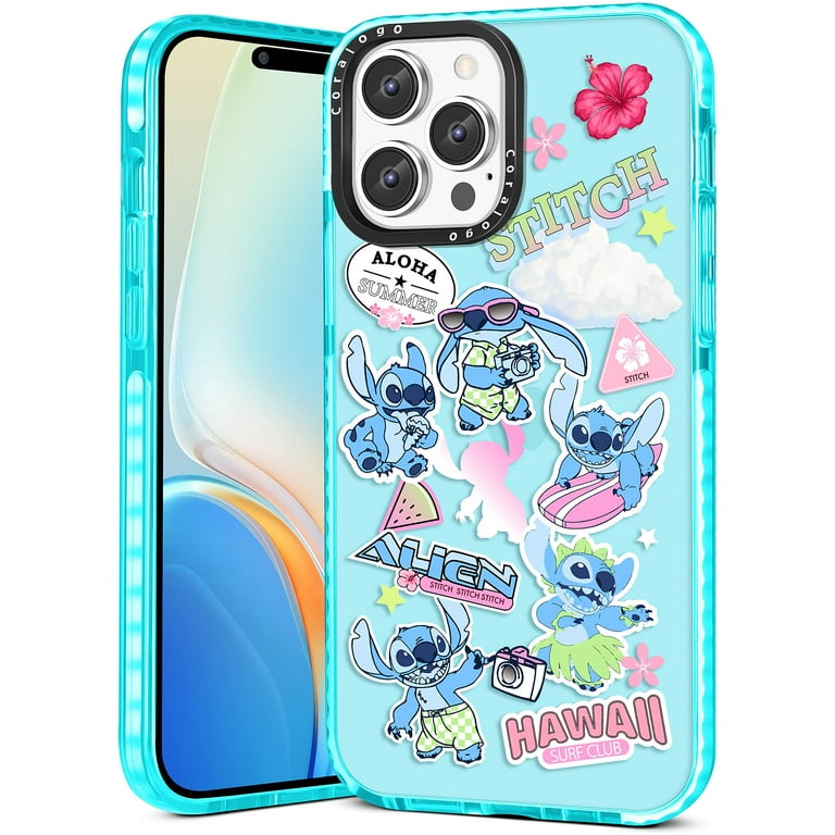 for iPhone 13 Pro Max Case Cute Cartoon Character Stickers Collage