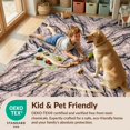 thumbnail image 4 of Design&I 2'x3' Washable Accent Rug Abstract Blush Veined Bordered Detail Swirls Gilded Cracked Pink Flowing Dynamic for Kitchen, Pet Station, Friendly & Non-Slip Built-In Grip, 4 of 7