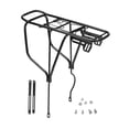 thumbnail image 1 of S SERENABLE Rear Cargo Rack Rear Luggage Rack Back Seat Shelf Bike Pannier Frame for Delivery Transport Commuting, 1 of 9