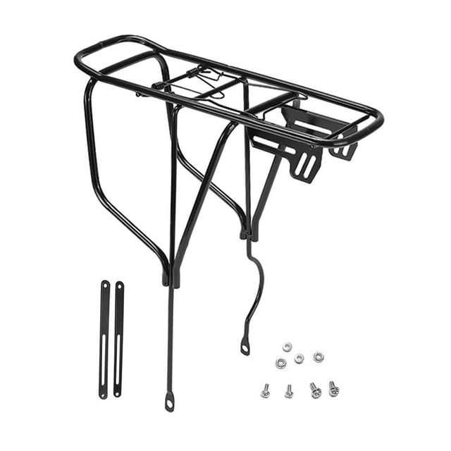 S SERENABLE Rear Cargo Rack Rear Luggage Rack Back Seat Shelf Bike Pannier Frame for Delivery Transport Commuting