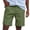 Green, variant on Mens Dress Shorts Summer Lightweight Straight Leg Loose Fit Business Casual Bermuda Shorts with Pockets
