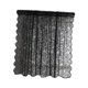 thumbnail image 2 of Cortina de encaje de 1 panel, fácil de instalar, elegante, de tul y con encaje, con mosquitera Negro 100x150, 2 of 9