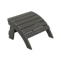 Lifetime Outdoor Polystyrene Adirondack Ottoman, Gray (60291)