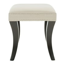 SAFAVIEH Diva Tufted Ottoman Taupe