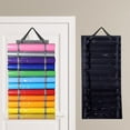 thumbnail image 1 of Roll Holder  Storage Rack with 12/24 Compartments Wall Mount/Hanging Over The Door  Organizer with 2 Hook for Saving Space, 1 of 3