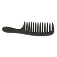 thumbnail image 3 of Tooth Wide Tooth Comb Detangling Hair Wide Comb Round Teeth Hair Comb Carbon Antistatic Comb, 3 of 7