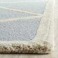 thumbnail image 3 of SAFAVIEH Cambridge Kennedy Geometric Wool Area Rug, Light Blue/Ivory, 9' x 12', 3 of 7